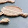 Plats À Servir^CASA ACACIA CHIC Assiette Avec Manche Naturel