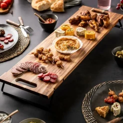 Plats À Servir^CASA ACACIA LUX Planche à Servir Noir, Naturel