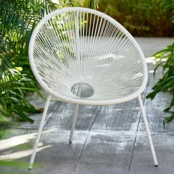 Fauteuils De Jardin^CASA ACAPULCO Chaise Lounge Blanc