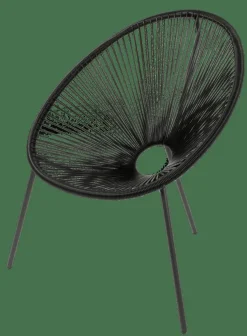 Fauteuils De Jardin^CASA ACAPULCO Chaise Lounge Noir