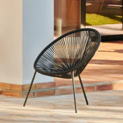 Fauteuils De Jardin^CASA ACAPULCO Chaise Lounge Noir