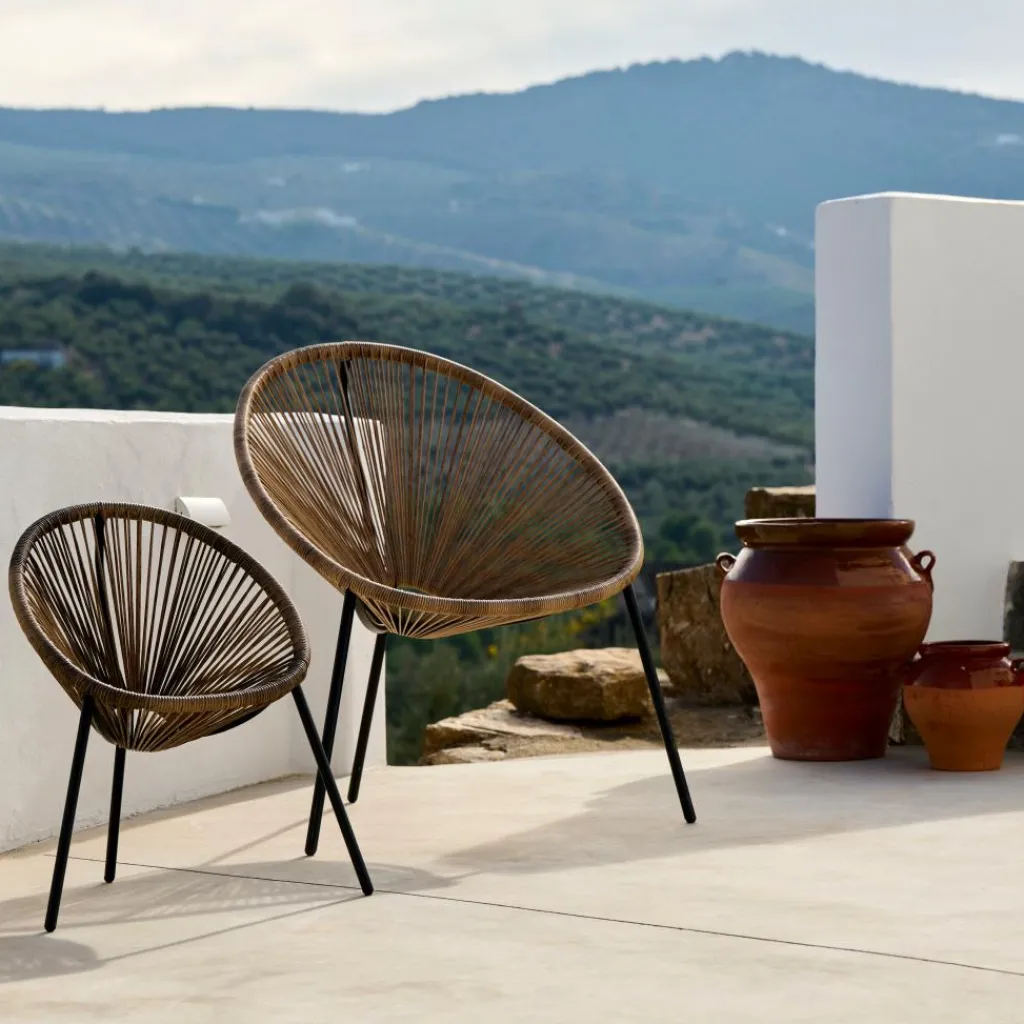 Fauteuils De Jardin^CASA ACAPULCO Chaise Lounge Set De 2 Sable