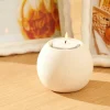 Porte-Bougies^CASA ALBA Support Bougie Chauffe-plat Blanc