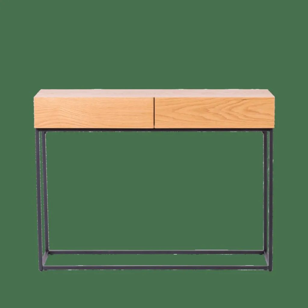 Consoles^CASA ALMA Table Murale Noir, Naturel