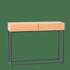 Consoles^CASA ALMA Table Murale Noir, Naturel