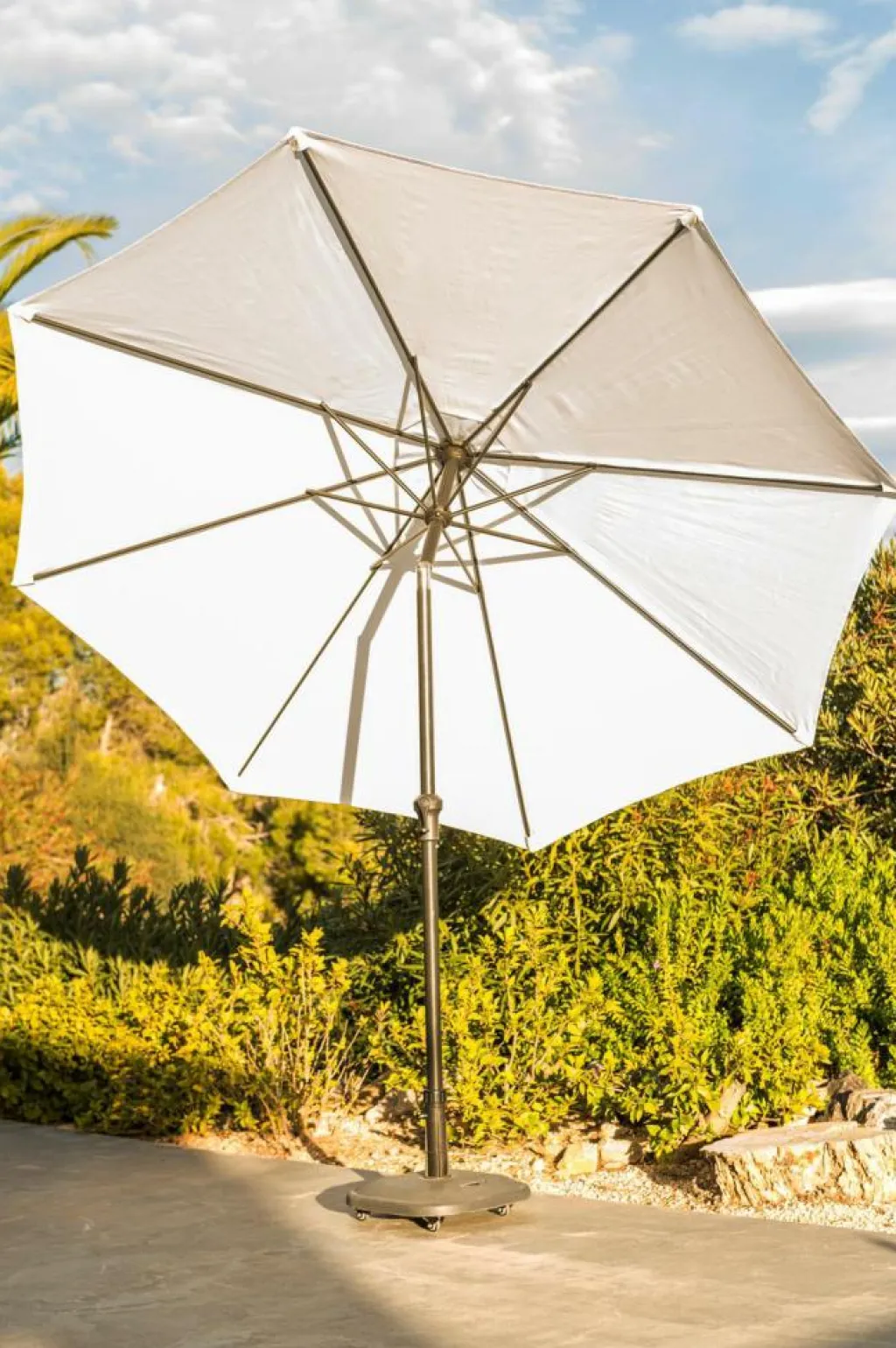 Parasols^CASA ALU Parasol Sans Pied De Parasol Blanc