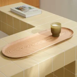 Plateaux^CASA ASH OVAL Plateau Naturel