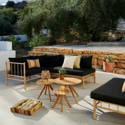 Salon De Jardin^CASA BAMBOLETTE Banc Lounge Aspect Bambou