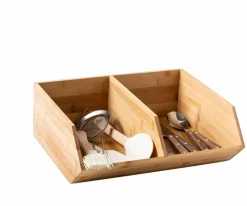 Accessoires Bureau|Commodes^CASA BAMBOO Armoire à Tiroirs 2 Tiroirs Naturel