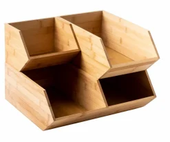 Accessoires Bureau|Commodes^CASA BAMBOO Armoire à Tiroirs 2 Tiroirs Naturel