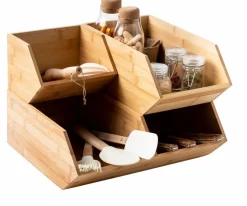 Accessoires Lavabo|Paniers Tiroirs^CASA BAMBOO Boîte à Mouchoirs Naturel
