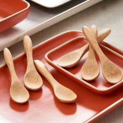 Ménagères^CASA BAMBOO Cuillères Set De 6 Naturel
