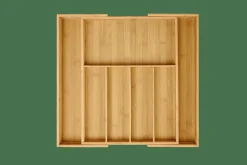 Paniers Tiroirs^CASA BAMBOO Organisateur Tiroir Escamotable Naturel