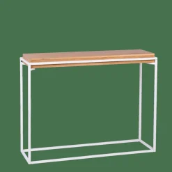 Consoles^CASA BLOK Table Murale Blanc, Naturel