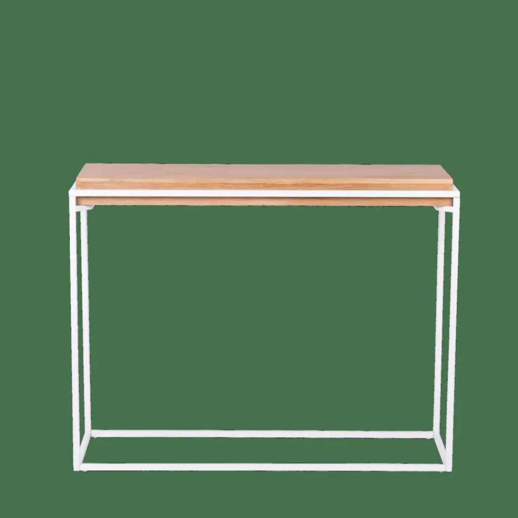 Consoles^CASA BLOK Table Murale Blanc, Naturel