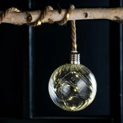 Ampoules Led^CASA BLOXEM Boule Déco 20 LEDs Transparent