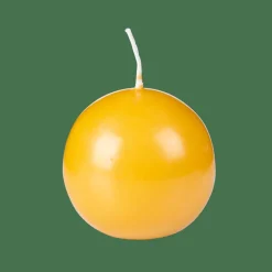 Bougies^CASA BOLA Bougie Boule Jaune