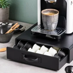 Accessoires Café^CASA CAFE Boîte Tiroir Pour Capsules Café Noir