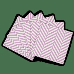 Serviettes^CASA CHEVRON Set De 20 Serviettes Mauve
