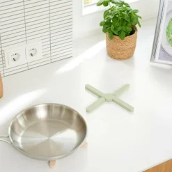Aide Cuisine^CASA CUISINO Dessous-de-plat Pliable Menthe