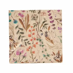 Serviettes^CASA ECO DRIED FLOWER Set De 20 Serviettes Multicolore