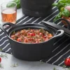 Plats À Four^CASA FERO Pot Allant Au Four Avec Couvercle 80 CL Noir