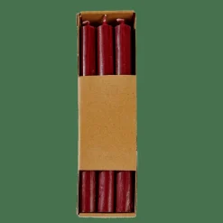 Bougies^CASA FINA Bougies Set De 6 Bordeaux