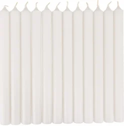 Bougies^CASA FINA Bougies Set De 12 Ivoire