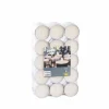 Bougies^CASA FLAME Bougies Maxi Chauffe-plat Blanc
