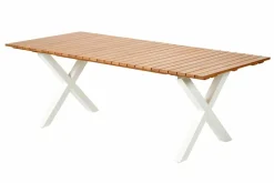 Tables De Jardin^CASA FORMAX Table De Jardin Avec Pieds X Natural/blanc
