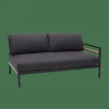 Salon De Jardin^CASA HANNA Lounge Teck Banc Noir