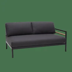 Salon De Jardin^CASA HANNA Lounge Teck Banc Noir