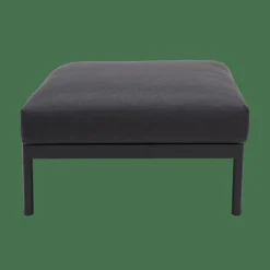 Salon De Jardin^CASA HANNA Lounge Teck Repose-pied Noir, Naturel
