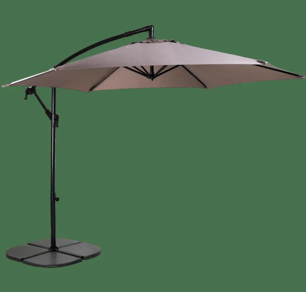Parasols^CASA HAWAI Parasol Déporté Sans Pied De Parasol Taupe