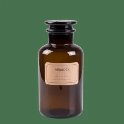 Bocaux^CASA HERBORA Pot à Provisions 1 L Brun