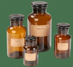 Bocaux^CASA HERBORA Pot à Provisions 1 L Brun