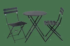 Tables Bistrot|Tables De Jardin^CASA IMPERIAL Table Pliante Rond Noir