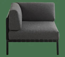 Salon De Jardin^CASA JUMBO Fauteuil De Coin Noir