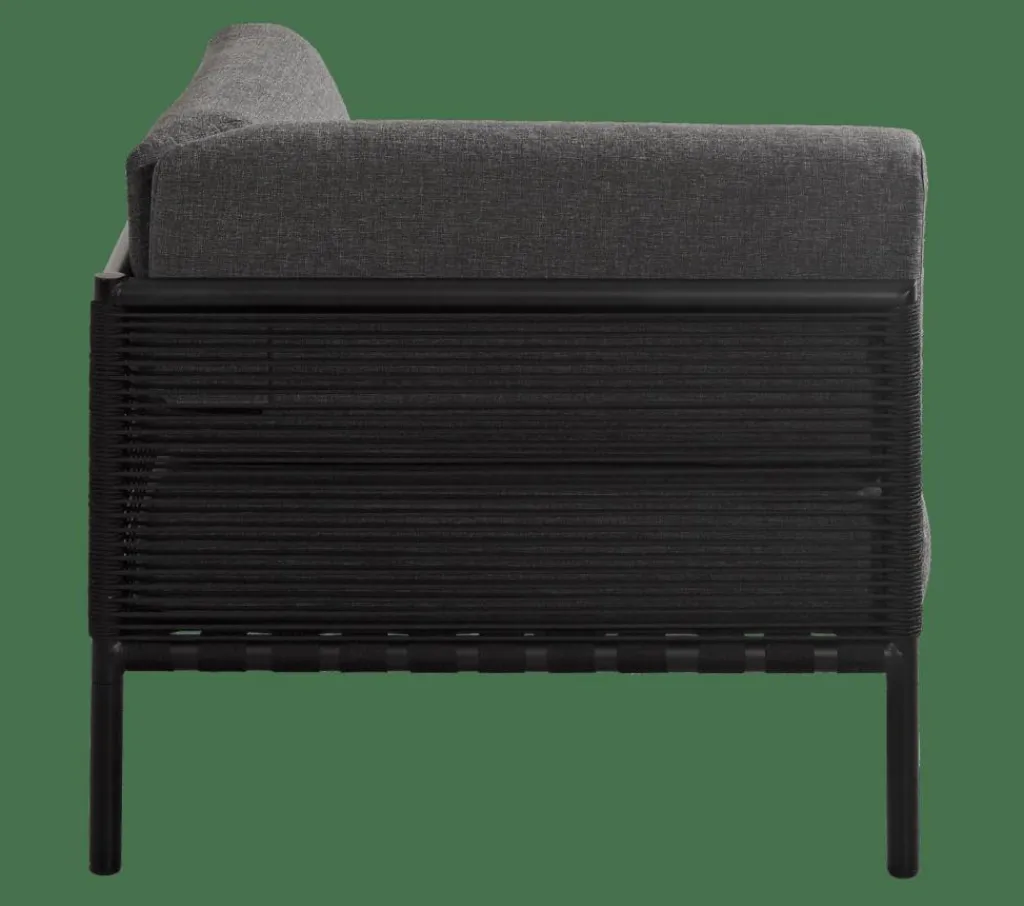 Salon De Jardin^CASA JUMBO Fauteuil De Coin Noir