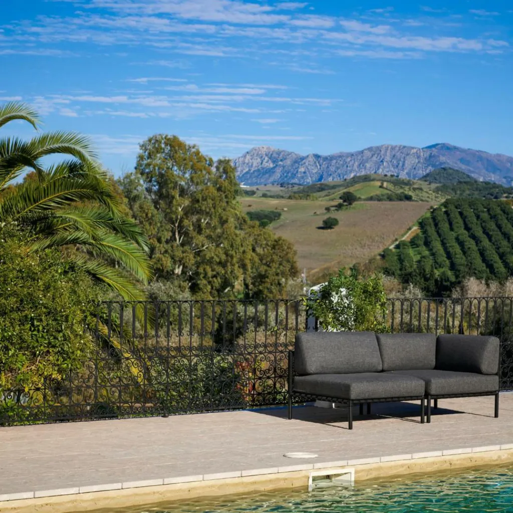 Salon De Jardin^CASA JUMBO Fauteuil Lounge Noir