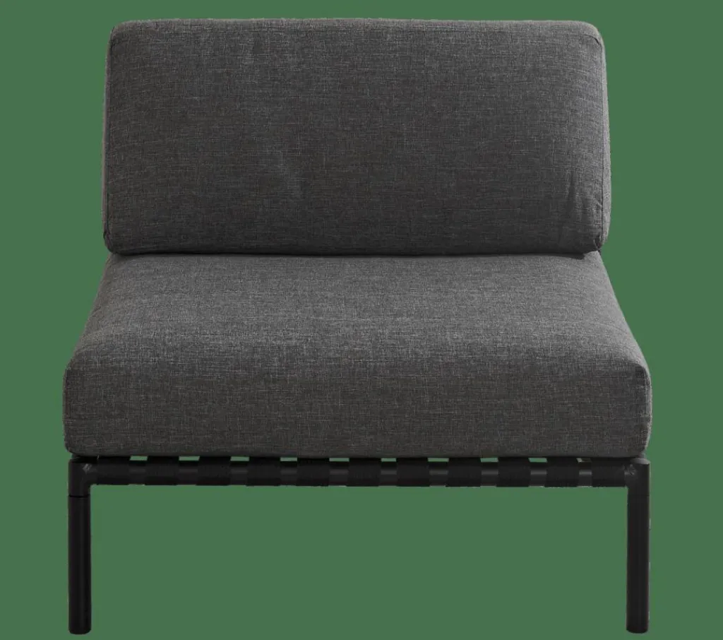 Salon De Jardin^CASA JUMBO Fauteuil Lounge Noir