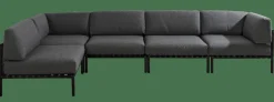 Salon De Jardin^CASA JUMBO Fauteuil Lounge Noir