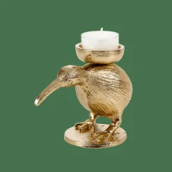 Porte-Bougies^CASA KIWI Support Pour Bougie Chauffe-plat Doré