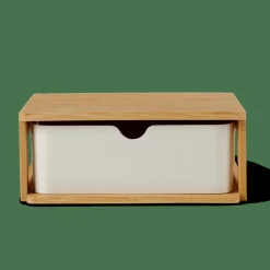Accessoires Bureau^CASA KONDO Organisateur 1 Tiroir Blanc, Naturel