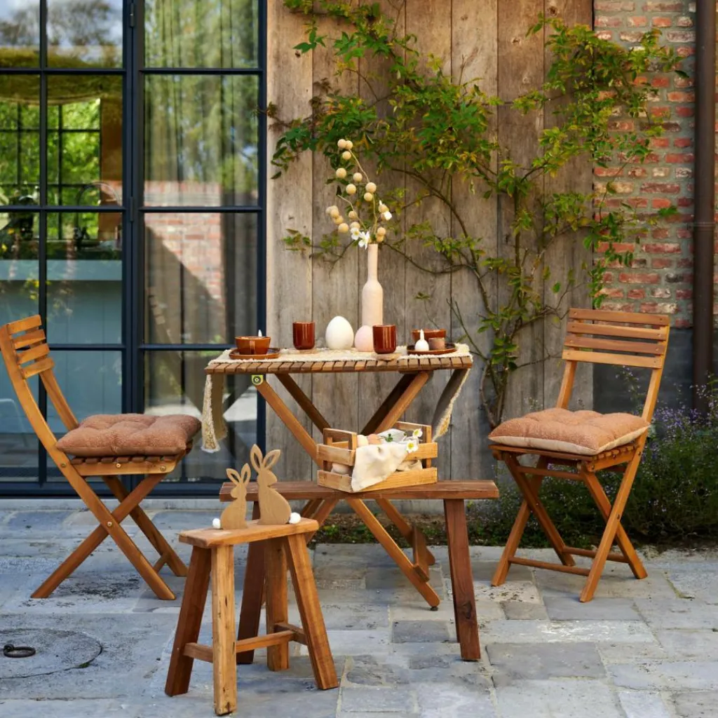Ensembles De Balcon|Chaises Bistrot^CASA KOS Chaise Pliante Naturel