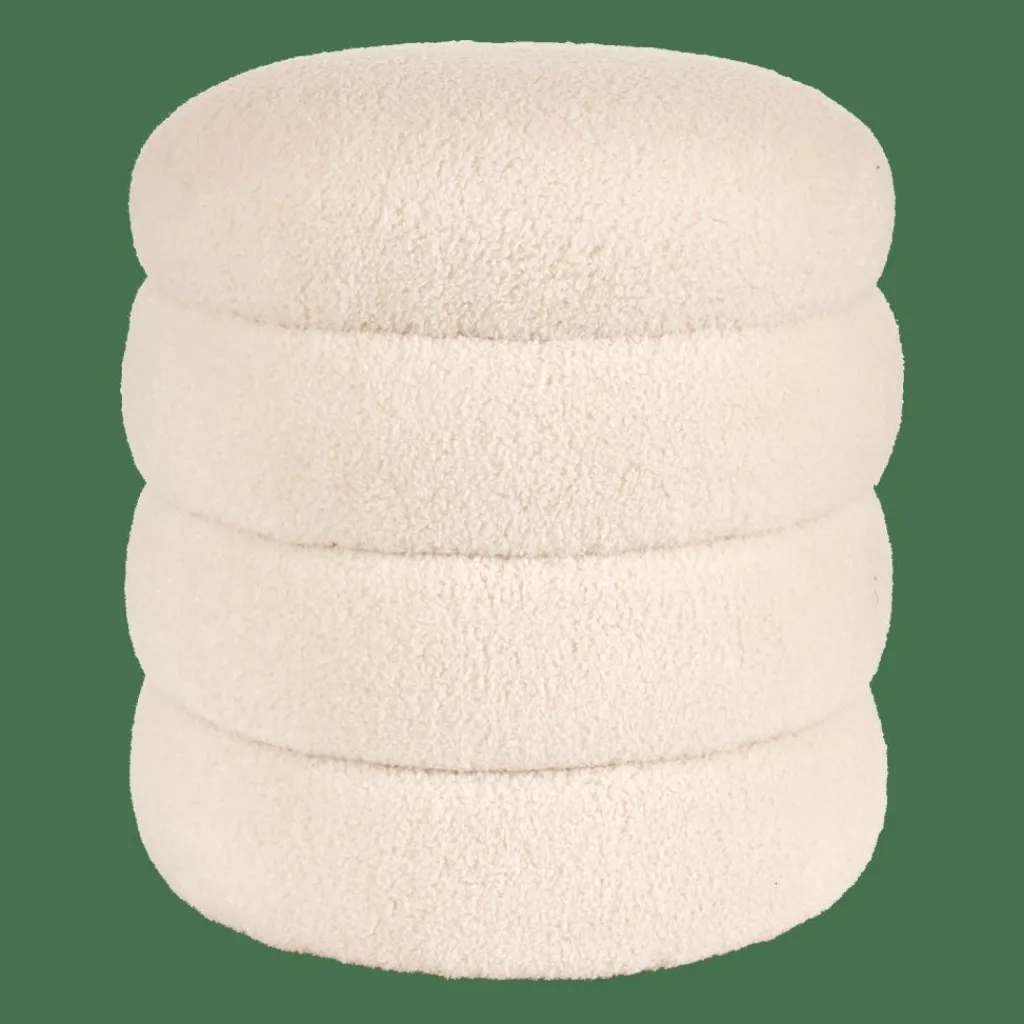 Automne|Poufs^CASA LOBBY Pouf Blanc Cassé