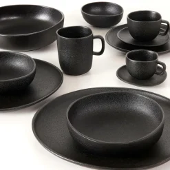Assiettes^CASA MAGMA Assiette Noir