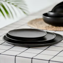 Assiettes^CASA MAGMA Assiette Noir
