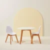 Kids^CASA MATHIAS Table Pour Enfants Avec 2 Chaises Natural/blanc