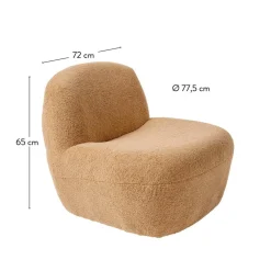 Fauteuils|Canapés^CASA MIKE Fauteuil Brun